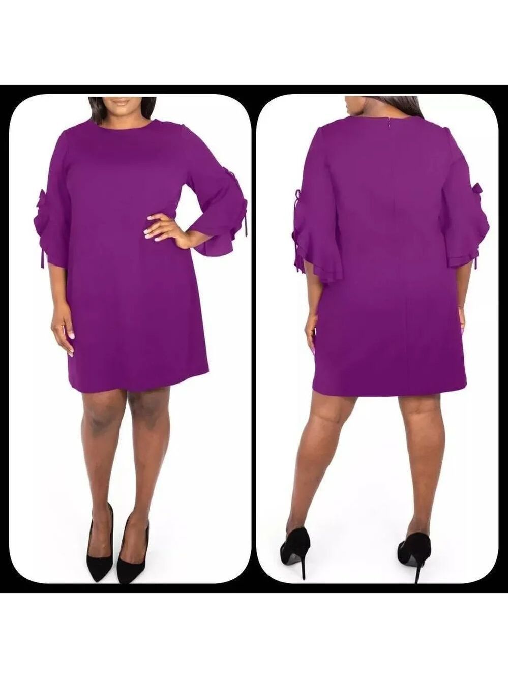 Nwot MAREE POUR TOI Plus Size Draped Sleeve Dress Sz 22